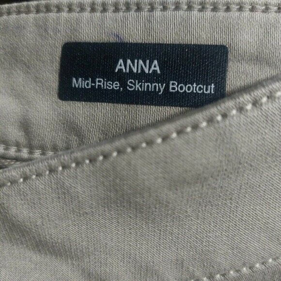 Mavi ANNA Mid Rise Skinny Bootcut Denim Jeans Womens 27 X 28 Tan Pants Sample - Picture 3 of 9